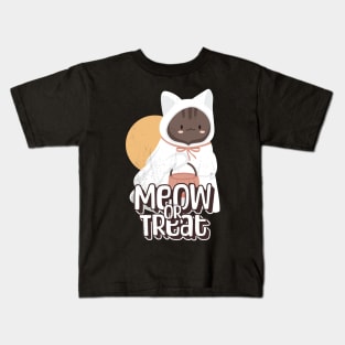 Meow or treat Kids T-Shirt